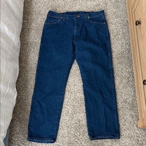 Men’s Wrangler Cowboy Cut Original Fit Jean- Prewashed Indigo (Size: 36x30)